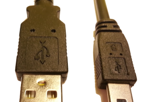 USB-Kabel med mini USB kontakt